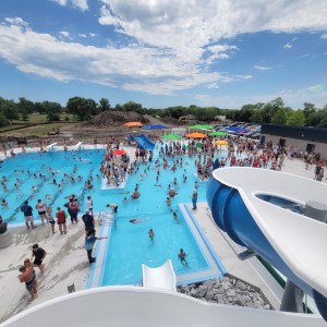 Grand opening of the Waverly Aquatic Center, July 2023. 
